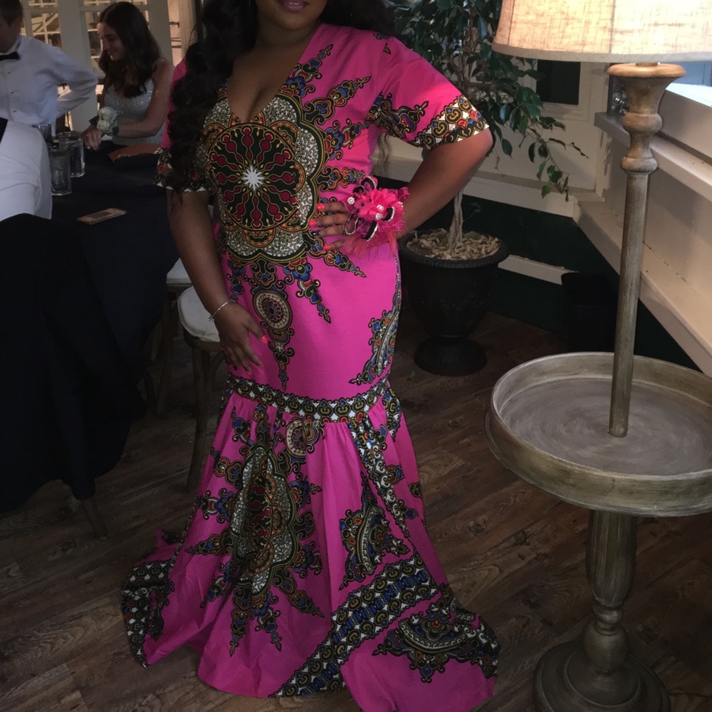 Authentic Ankara African Print Dress